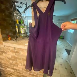 Purple skater dress